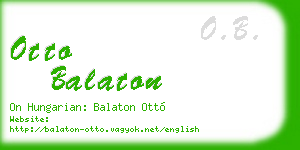 otto balaton business card