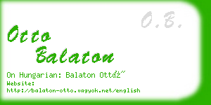 otto balaton business card